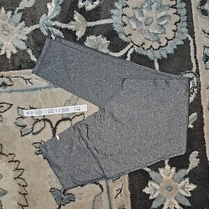 MANDUKA Essence Leggings High Waist Heathered Dark Grey M VEUC